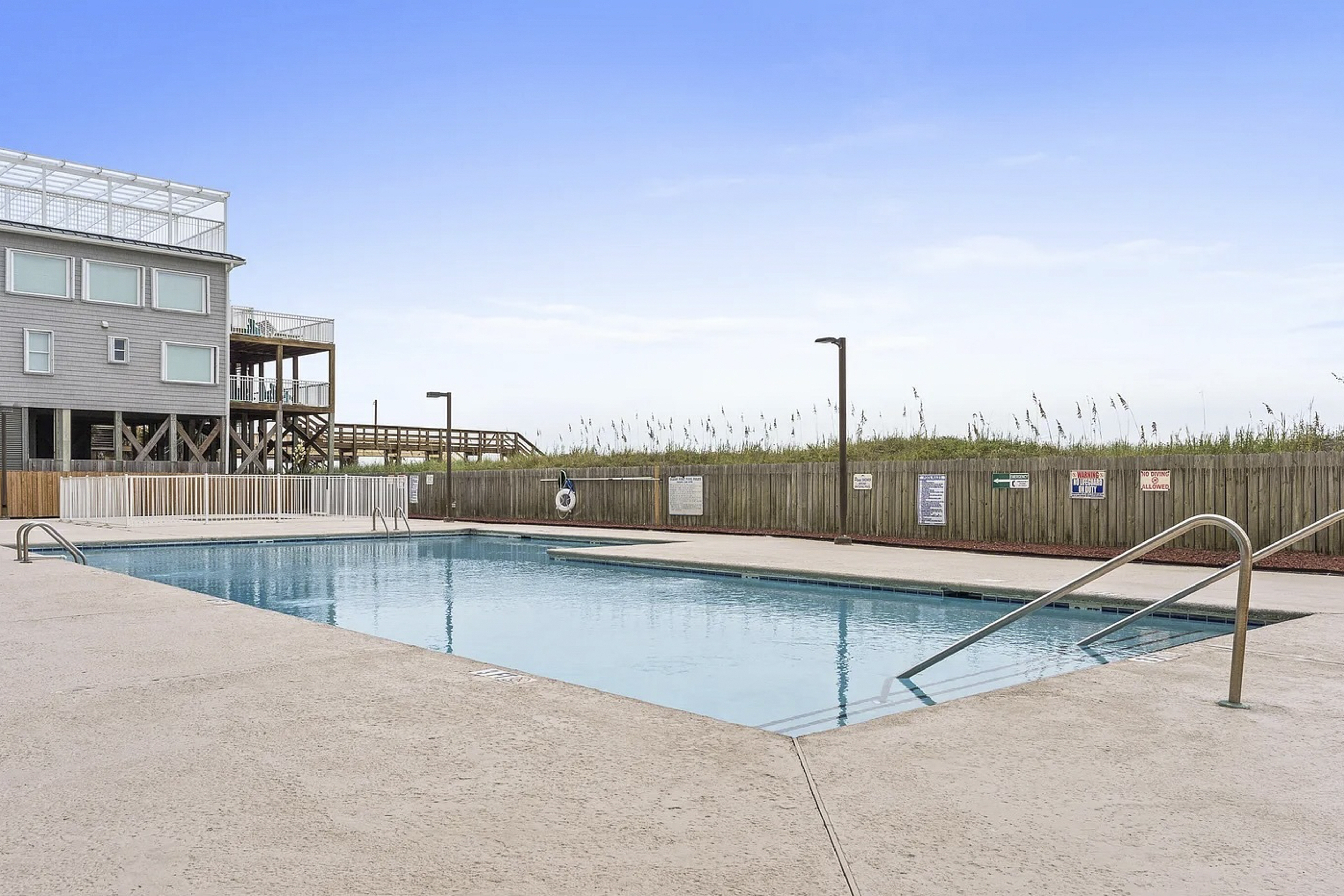 Oceanfront condo with direct beach access and shared pool