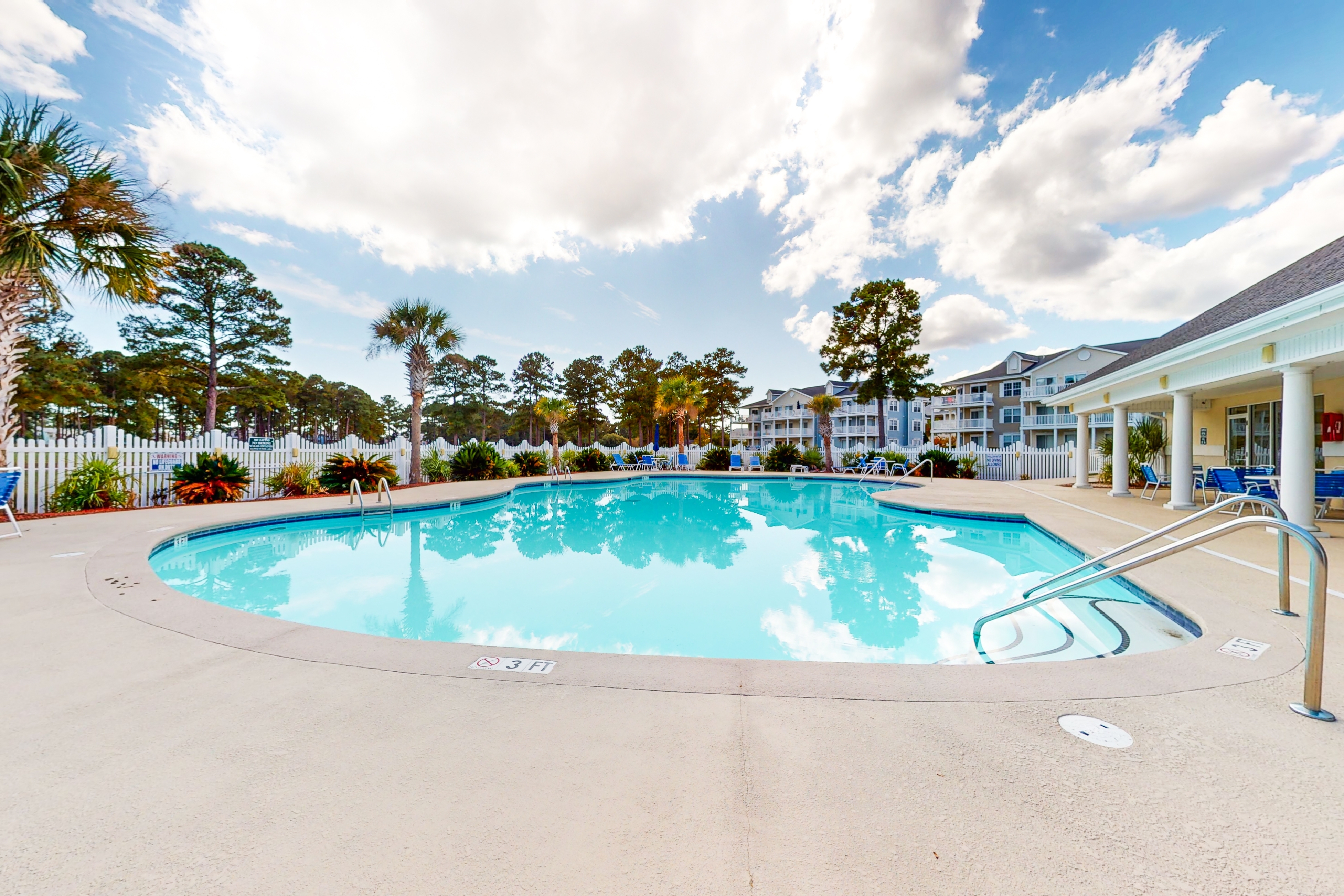 Coastal Condo with golf on-site, shared pool and fitness center