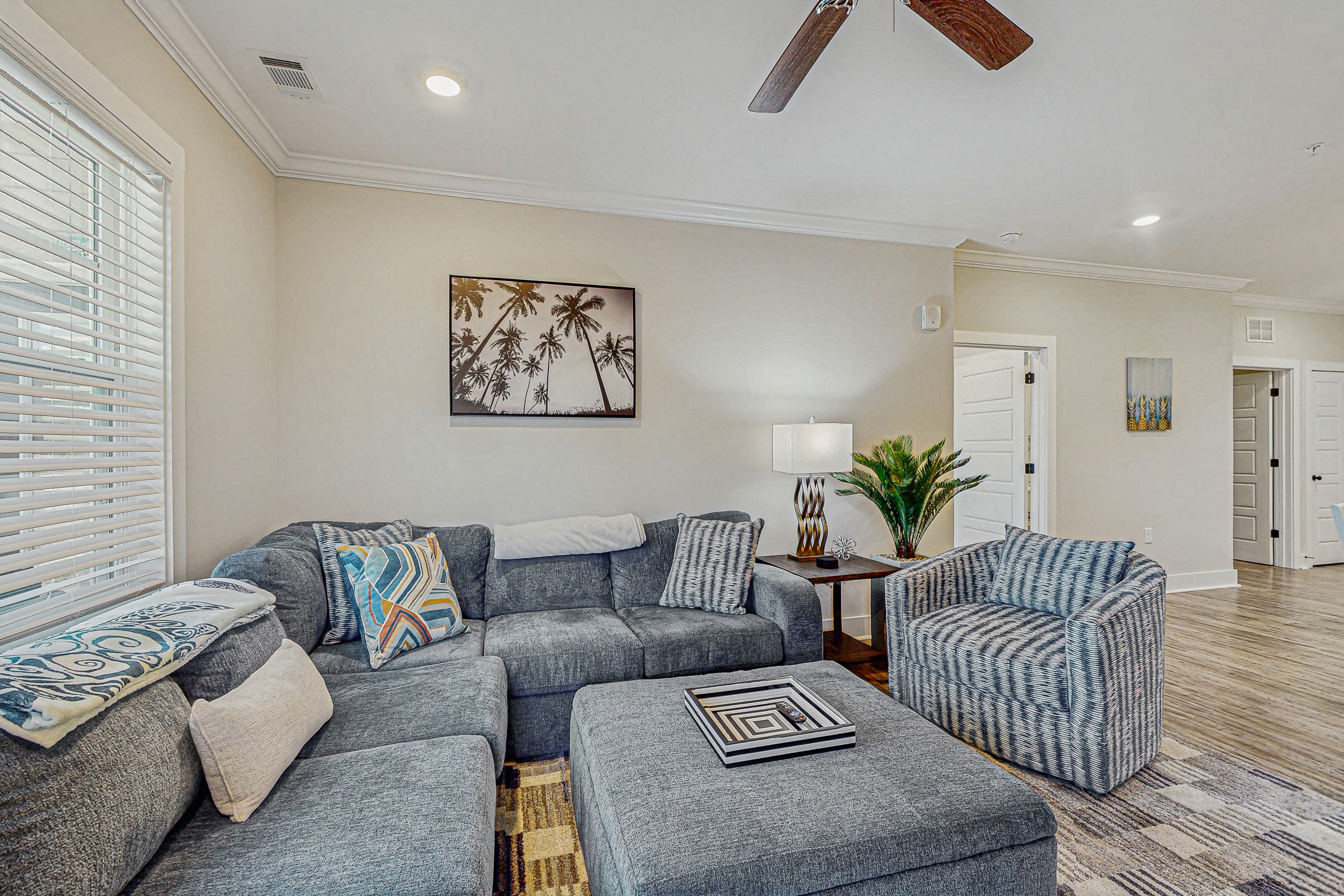 Coastal home near golf courses with shared pool and tennis courts