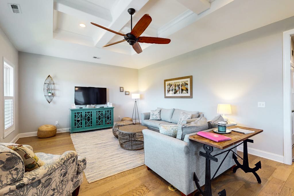 Slowin' Dune | Lavish Island Getaway with Golf Cart Near Beach, Golf, & Dining