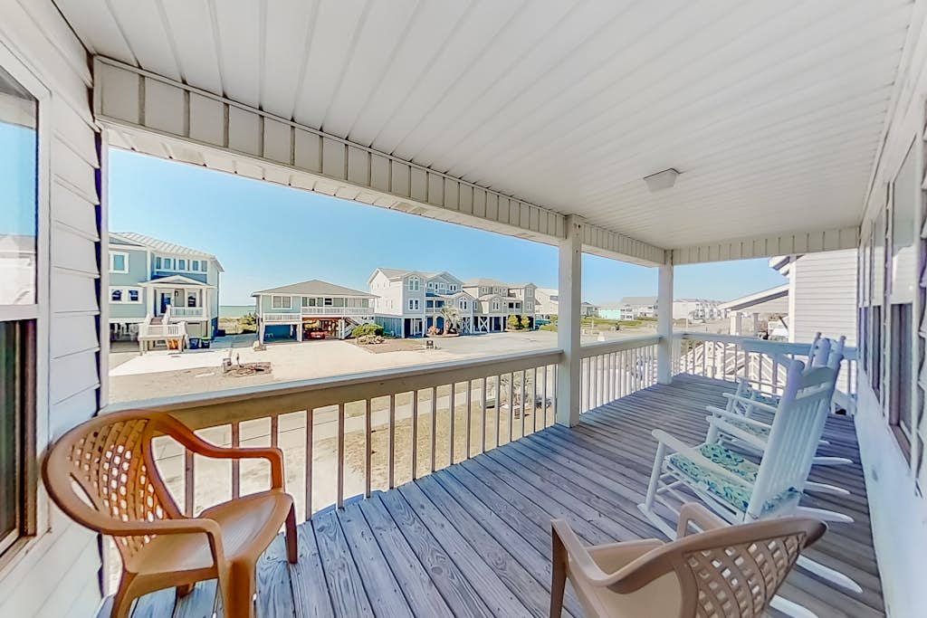Stunning, Multi-Level Home Steps From Beach w/WiFi, Central AC, W/D, & Patio