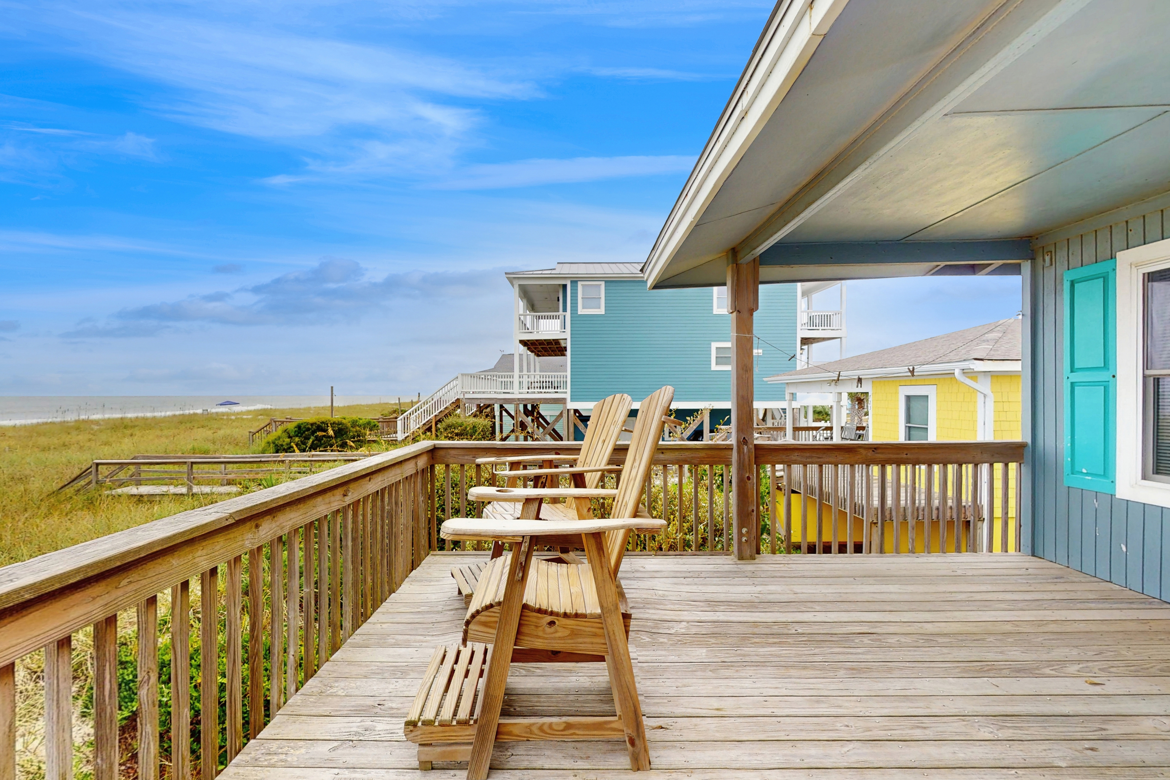 Inviting Oceanfront Home with Sundeck, Private Walkway to Beach & Outdoor Shower