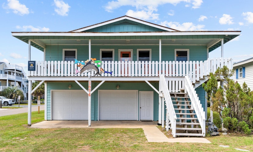 Second-Row Home with Beach Access, Fenced Backyard, 2 Covered Porches & WiFi