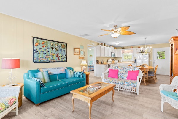 Second-Row Home with Beach Access, Fenced Backyard, 2 Covered Porches & WiFi