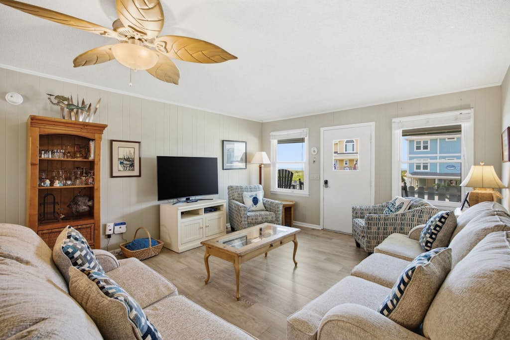 Second-Row Home with Beach Access, Fenced Backyard, 2 Covered Porches & WiFi