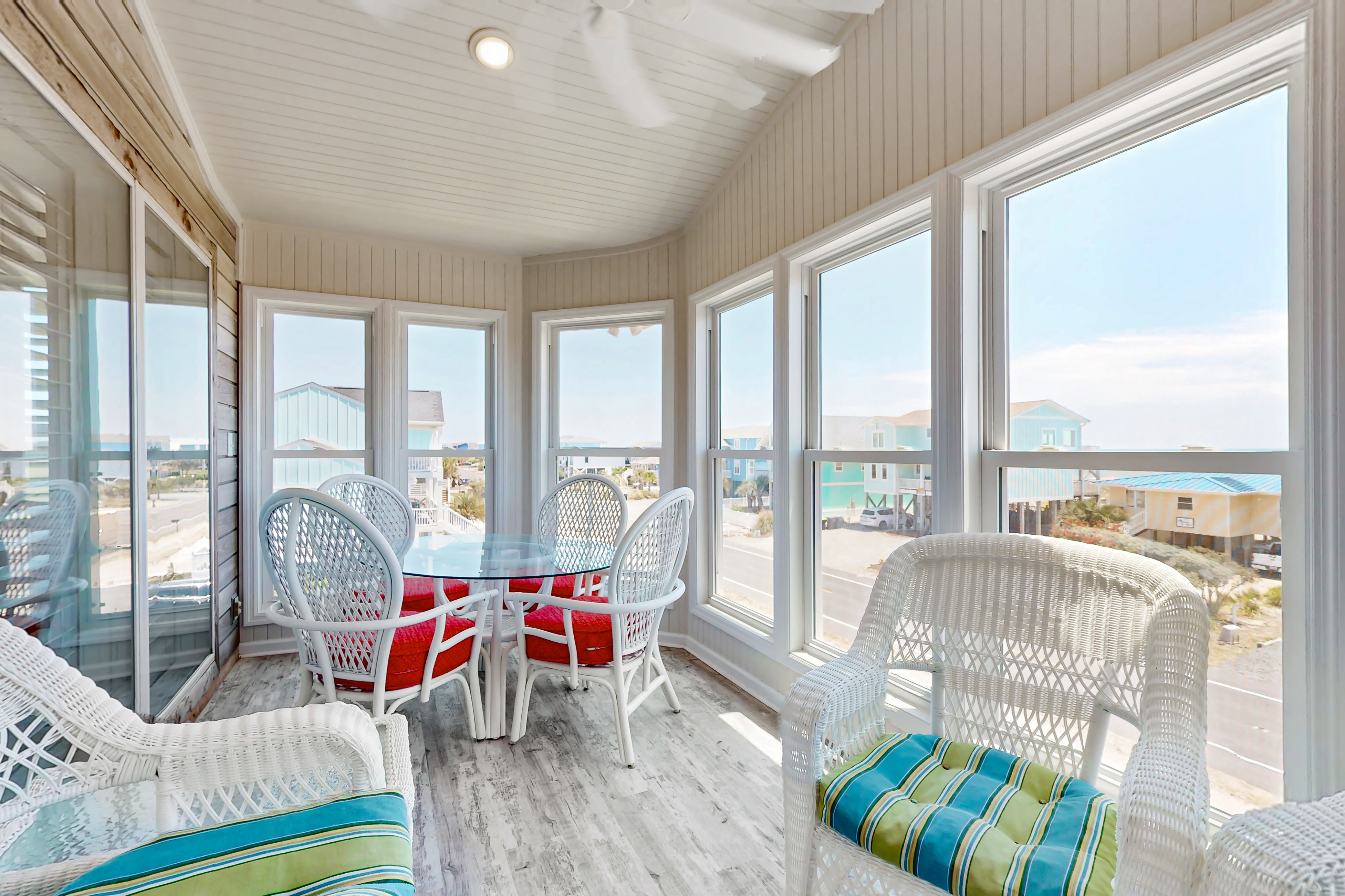 Dog-friendly marsh view home with large deck, close to beach access