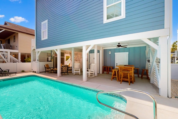Ocean-view home near beach with private heated pool, outdoor shower, & elevator