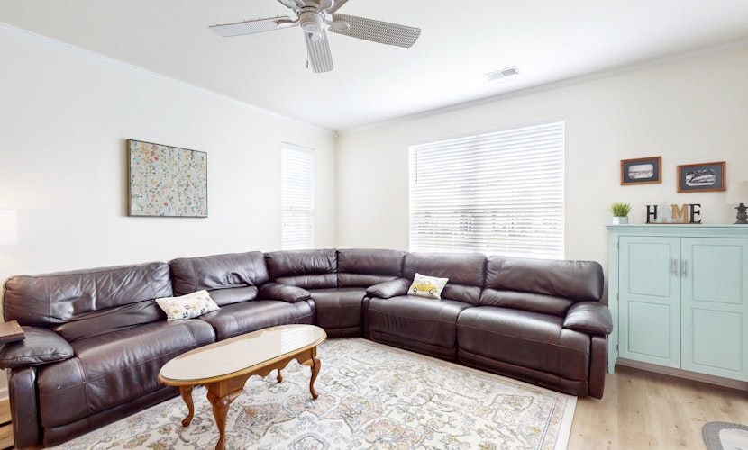 Dog-friendly water view condo with AC & access to pools, tennis, & hot tub