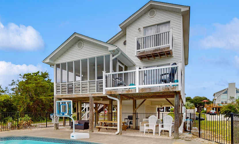Charming Coastal Home with private pool, Ocean Views, & Short Walk to the beach