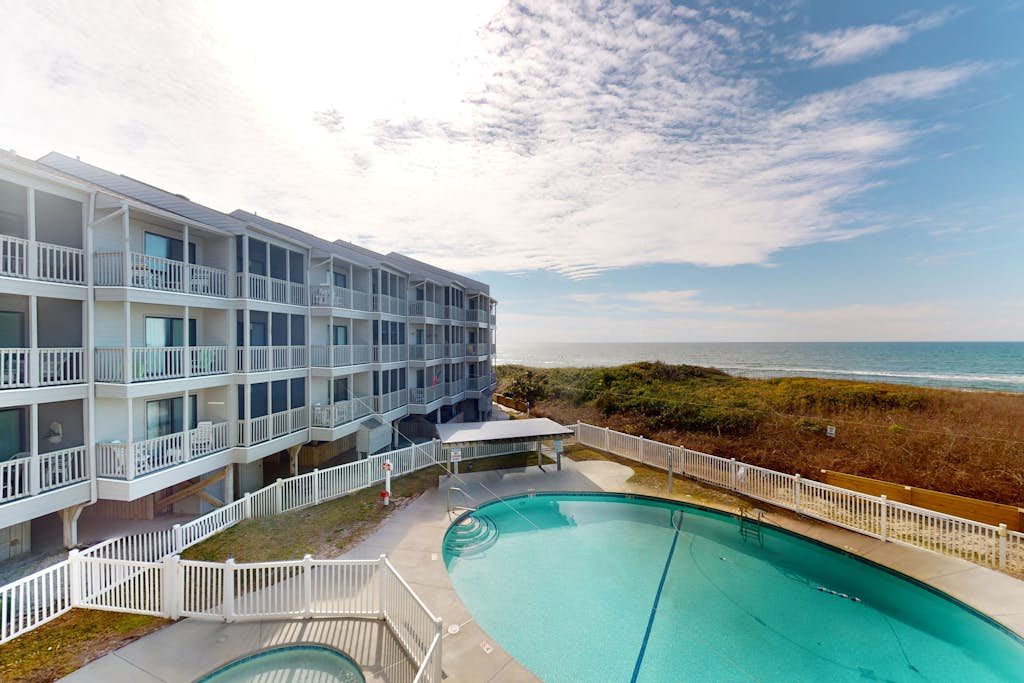 Second-Floor Condo in Oceanfront Location w/Shared Pool, Free WiFi, Water Views