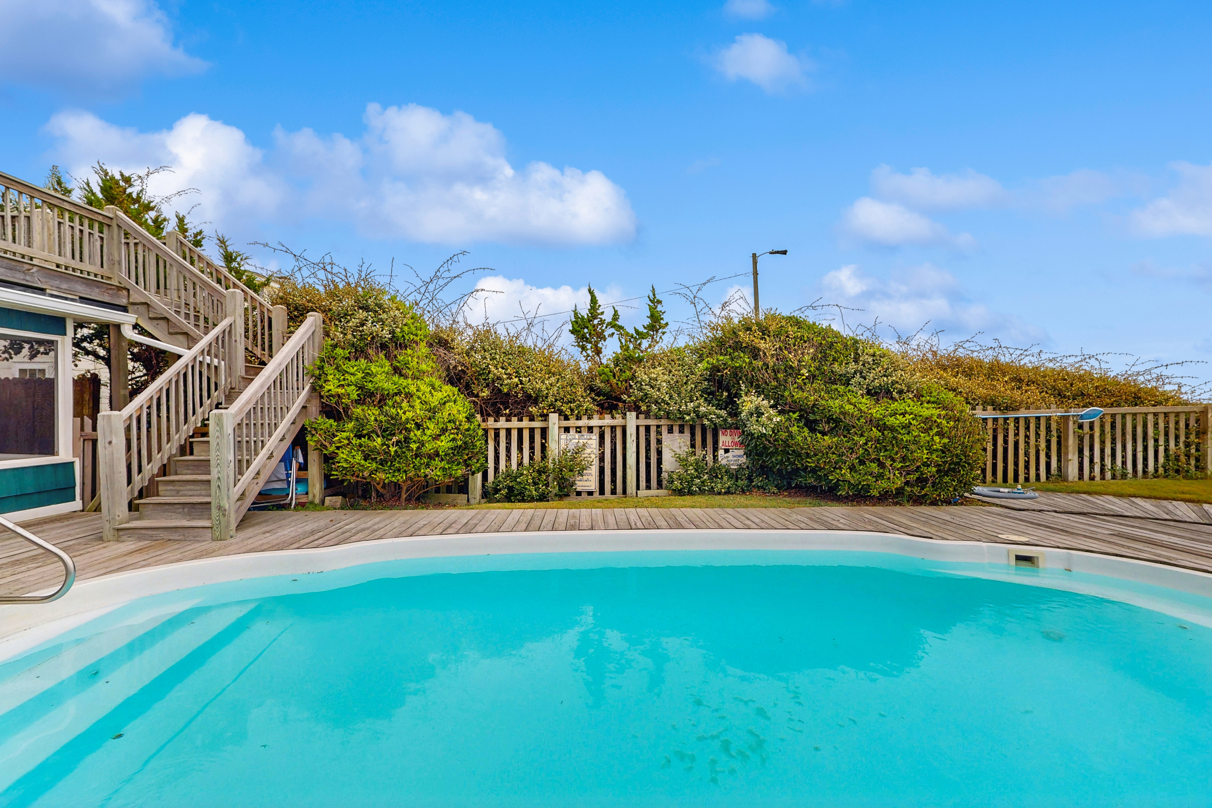 Completely renovated, oceanfront home with private pool, deck, WiFi & AC