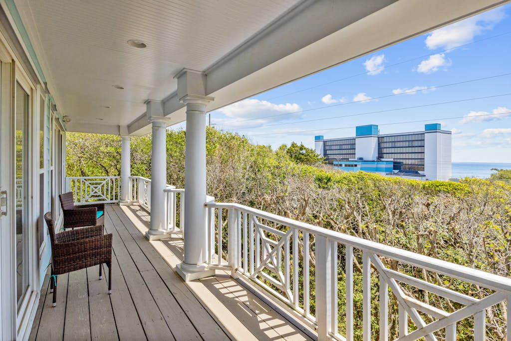 Dog-friendly home with ocean/sound views and private beach path