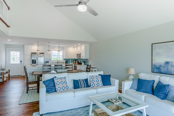 Oceanfront home with beach access, a game room, washer/dryer, & central AC