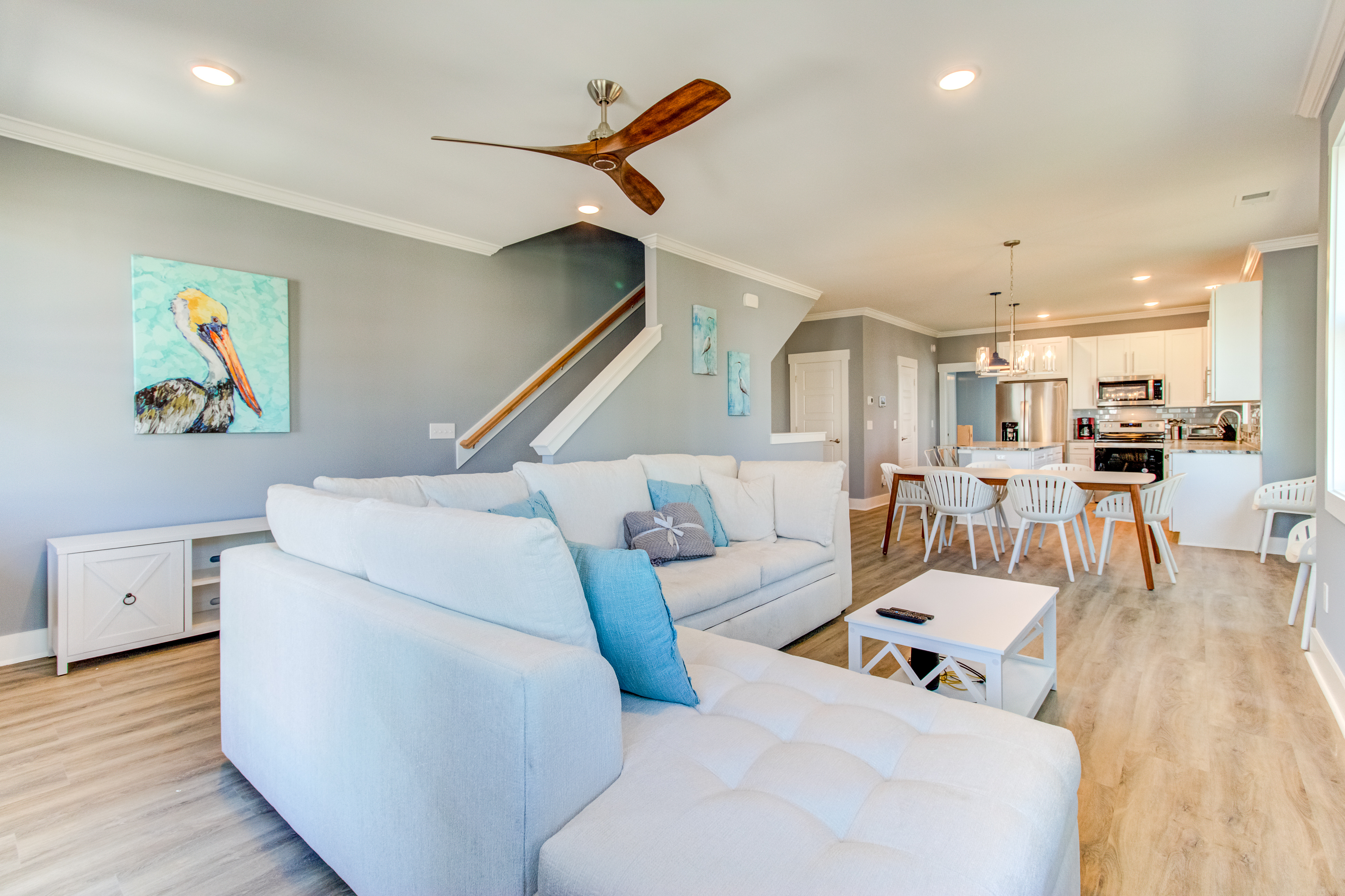 Modern luxe townhome with two balconies, AC, & W/D - dog-friendly