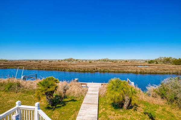 Sound front home with private dock, sound views, community pool & tennis, decks