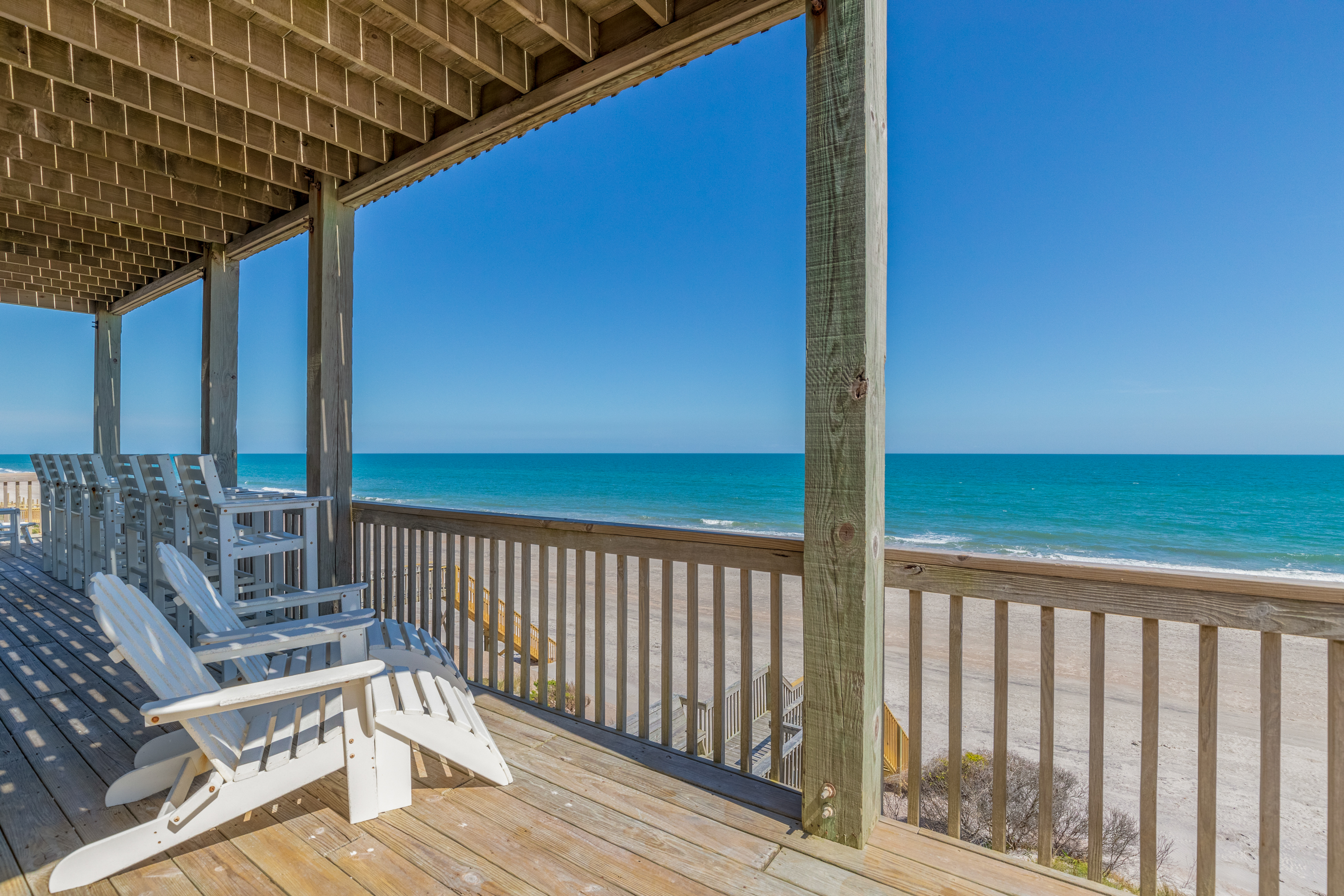 Beachfront, multi-level home with pool, beach access & private hot tub