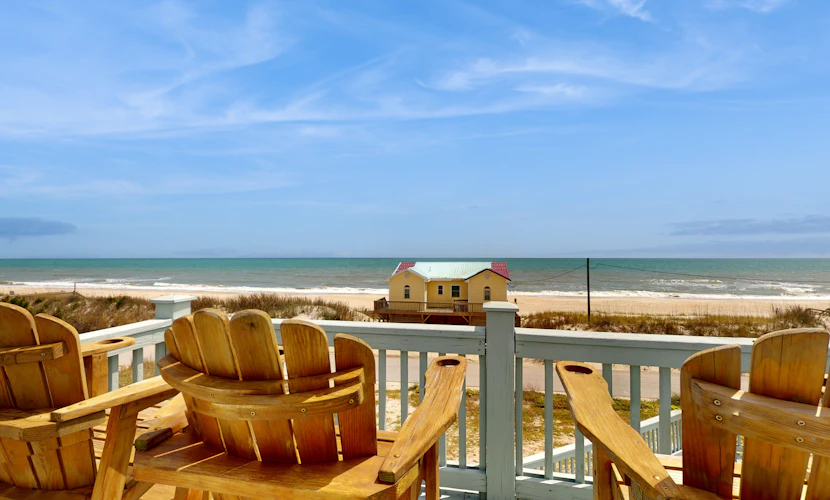 Beachfront dog-friendly home with beach access & views, and private hot tub