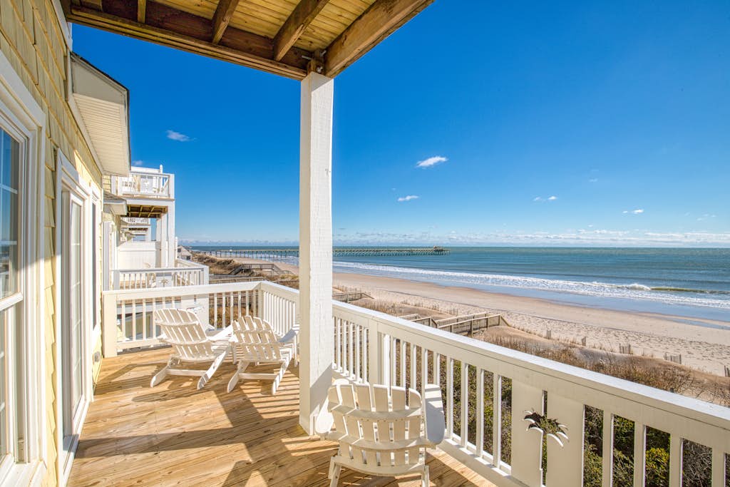 Spacious beachfront duplex with private hot tub, elevator, views, community pool