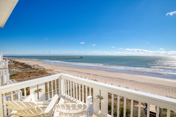 Spacious beachfront duplex with private hot tub, elevator, views, community pool
