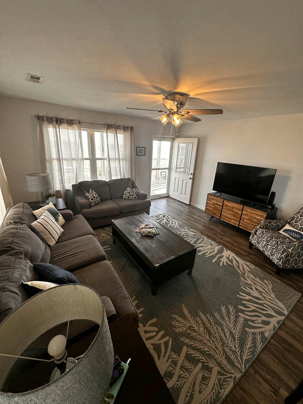 Beachfront dog-friendly home with ocean views, beach access, and outdoor shower