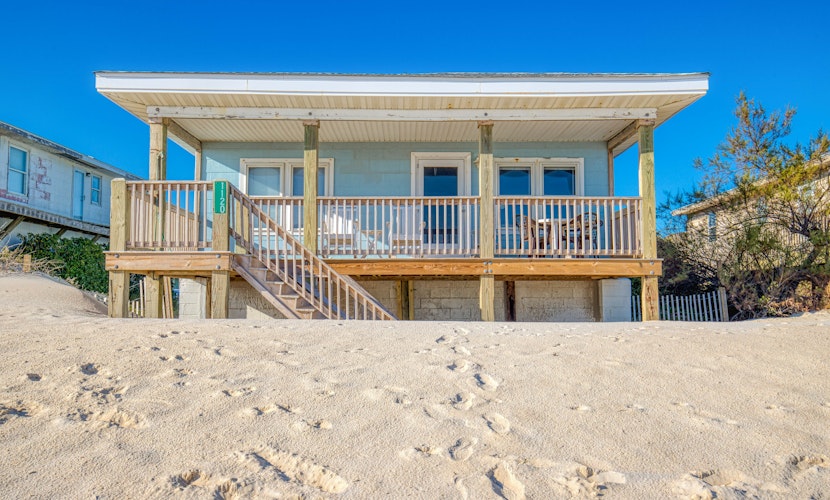 Original Surf City dog-friendly cottage steps from ocean with plenty of parking