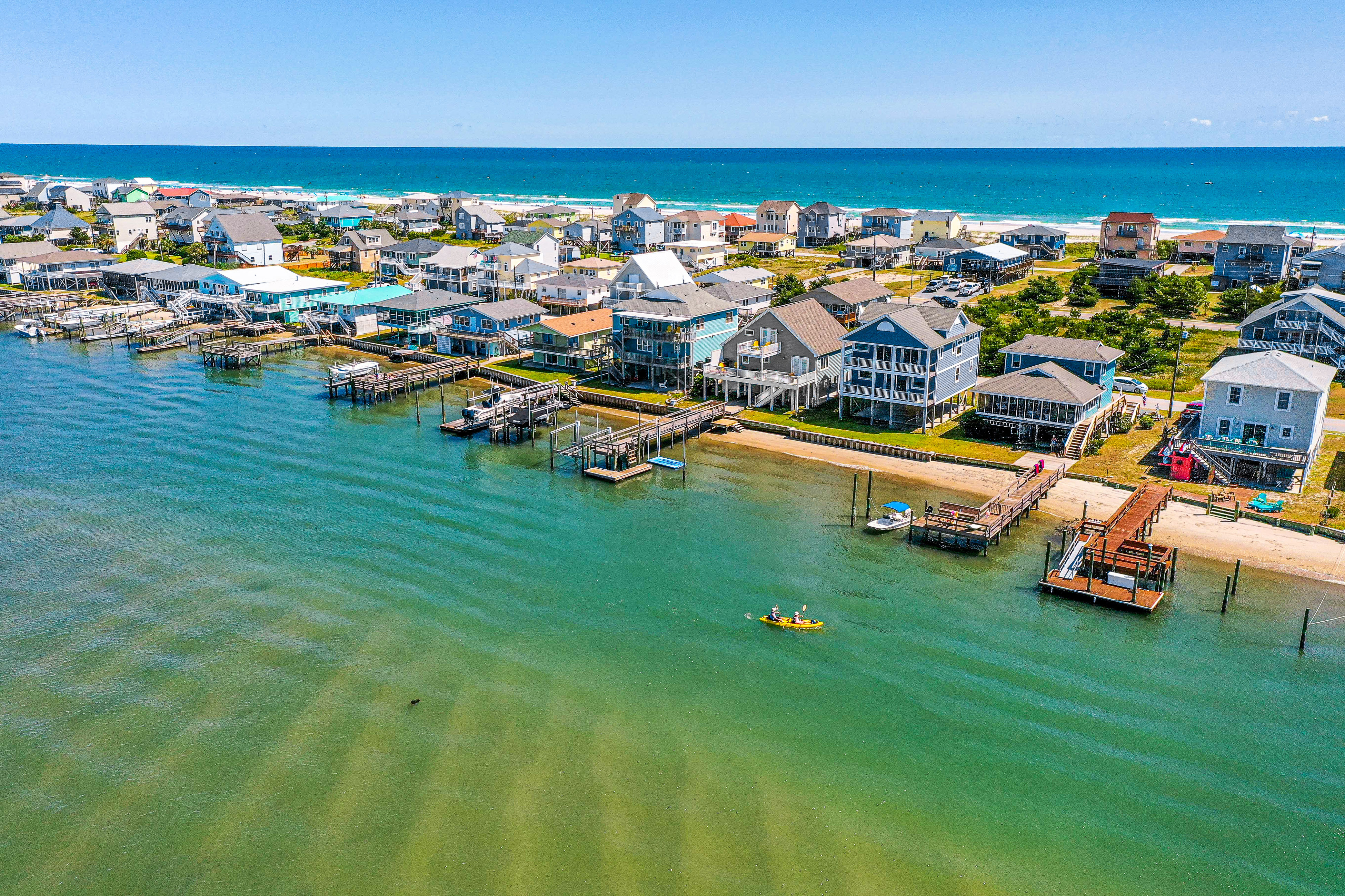 Waterfront home with private boat dock & ocean view -dog-friendly & kid-friendly