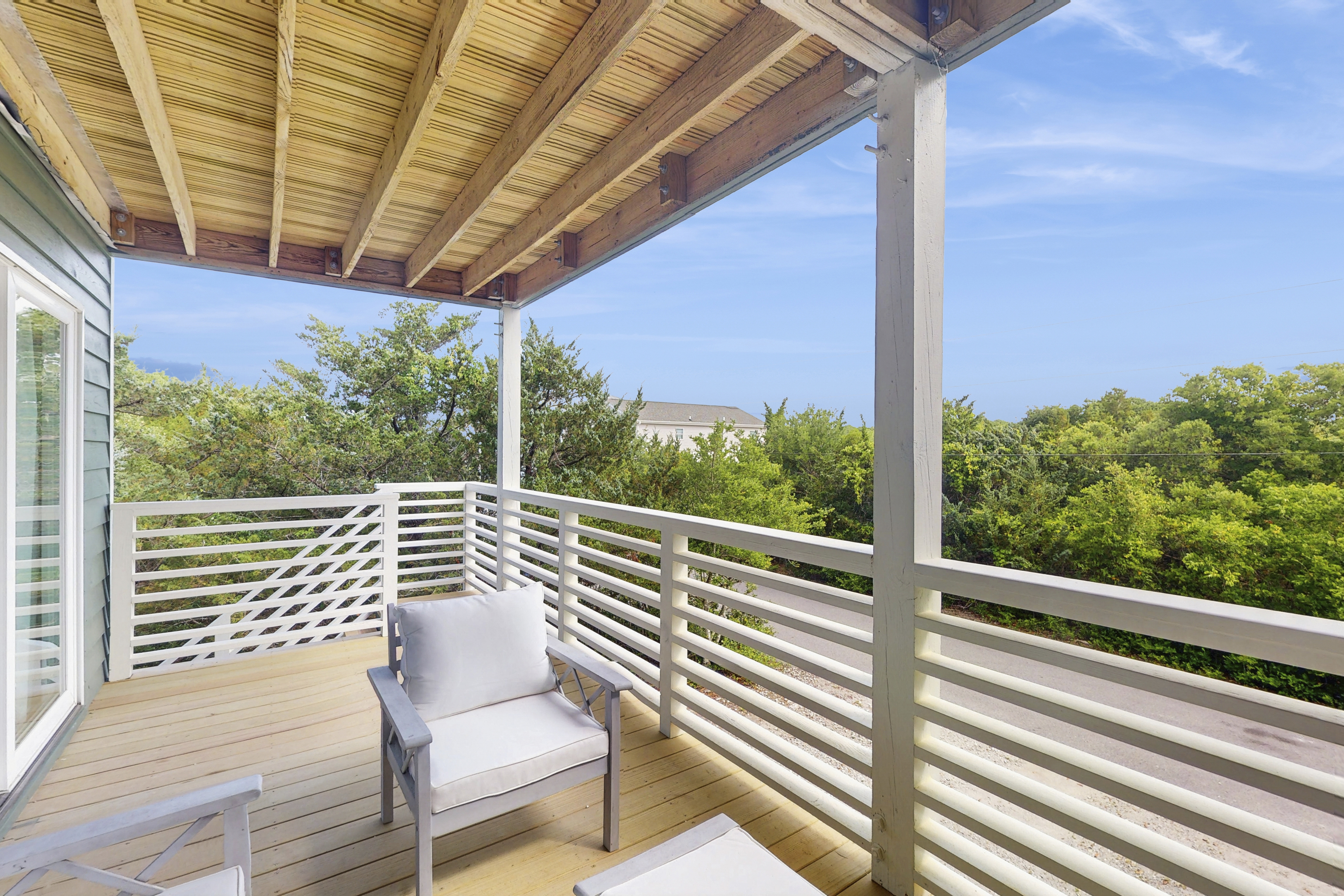 Stunning modern coastal home with multiple private decks and outdoor shower