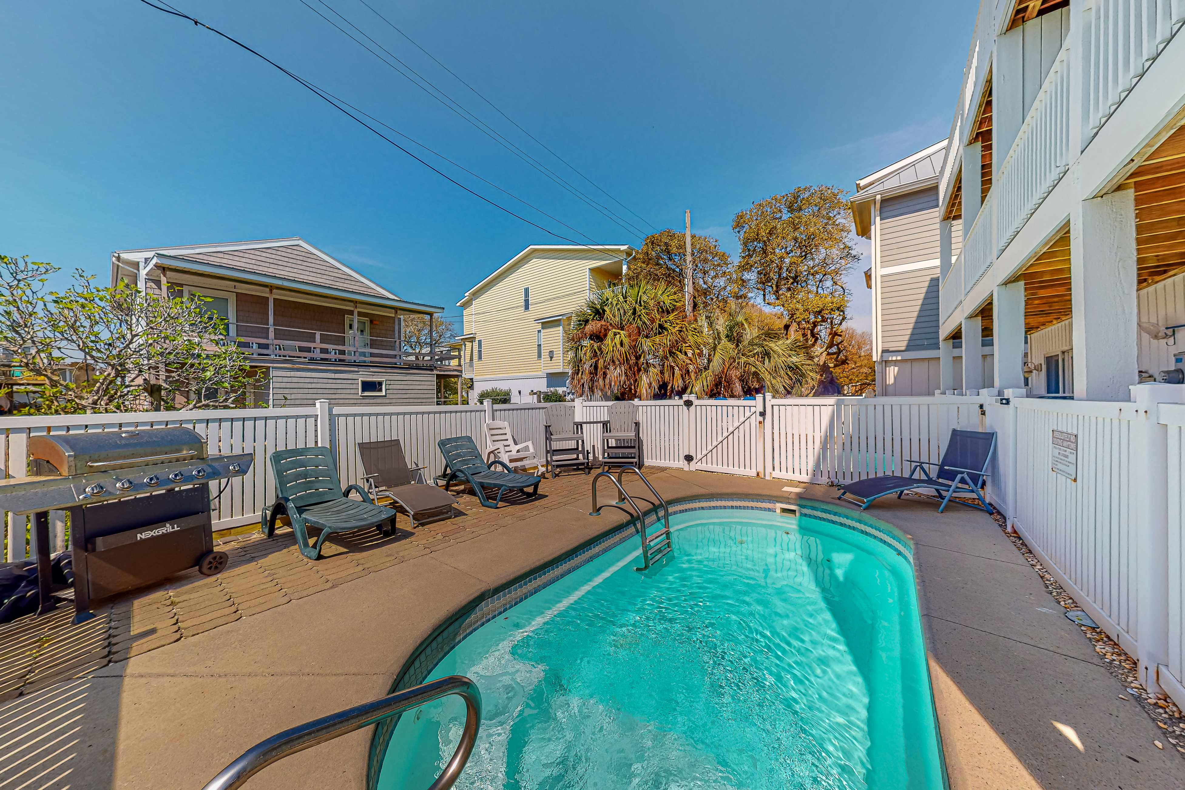 Lovely ocean-view home with private pool & large decks - steps to beach