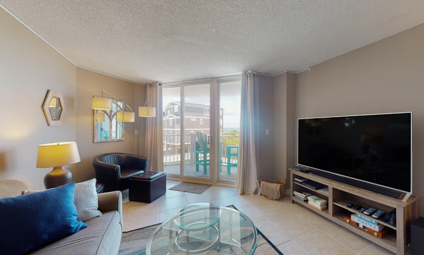 Nautical Heights | Oceanfront condo in North Topsail Beach with pool, sauna, gym