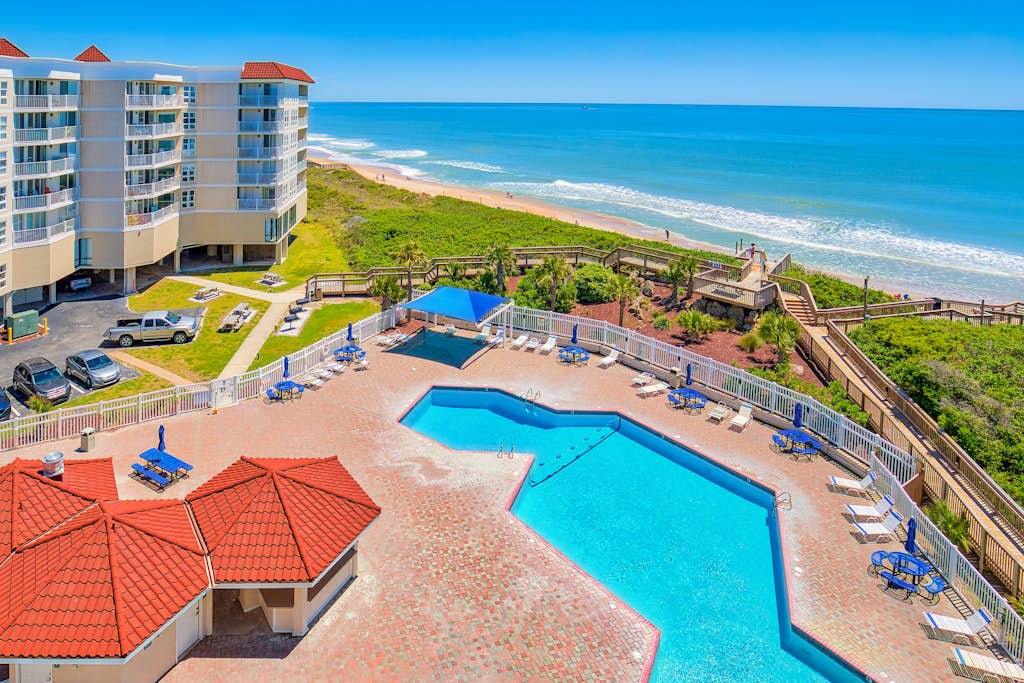 Nautical Heights | Oceanfront condo in North Topsail Beach with pool, sauna, gym