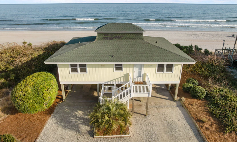 Oceanfront home with private beach access, ocean views & outdoor shower