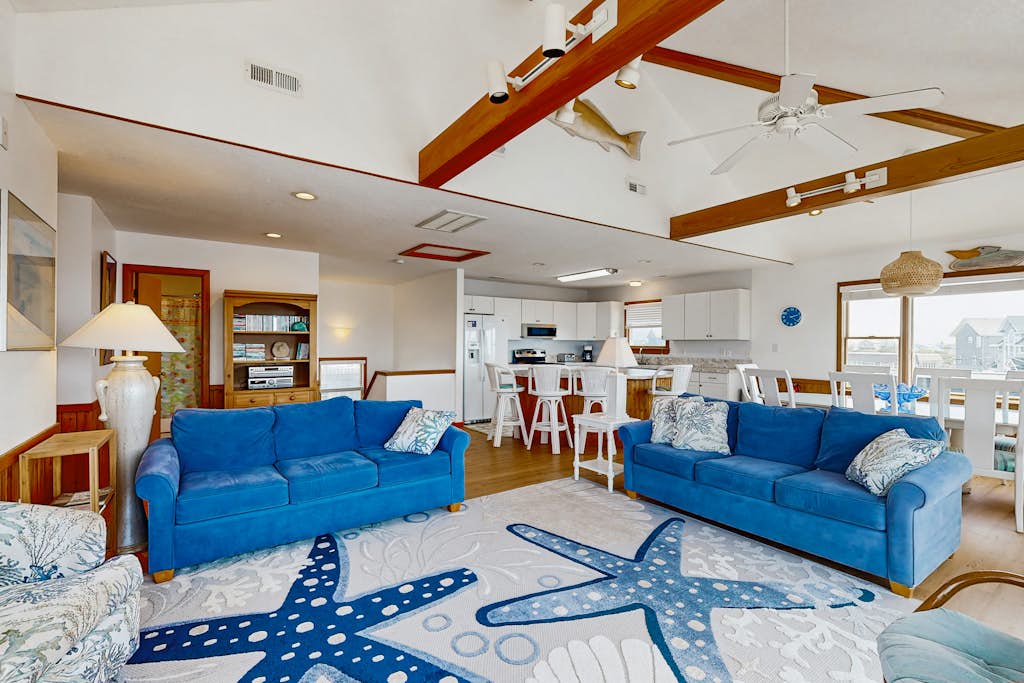 Waterfront home with private hot tub, dock, sound views & decks - dog-friendly