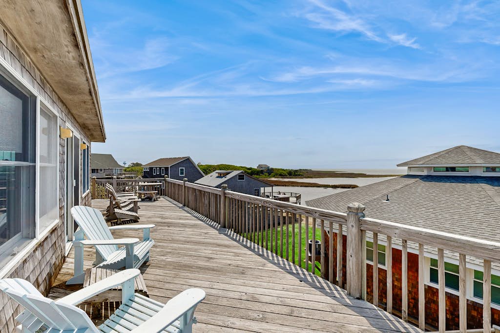 Waterfront home with private hot tub, dock, sound views & decks - dog-friendly