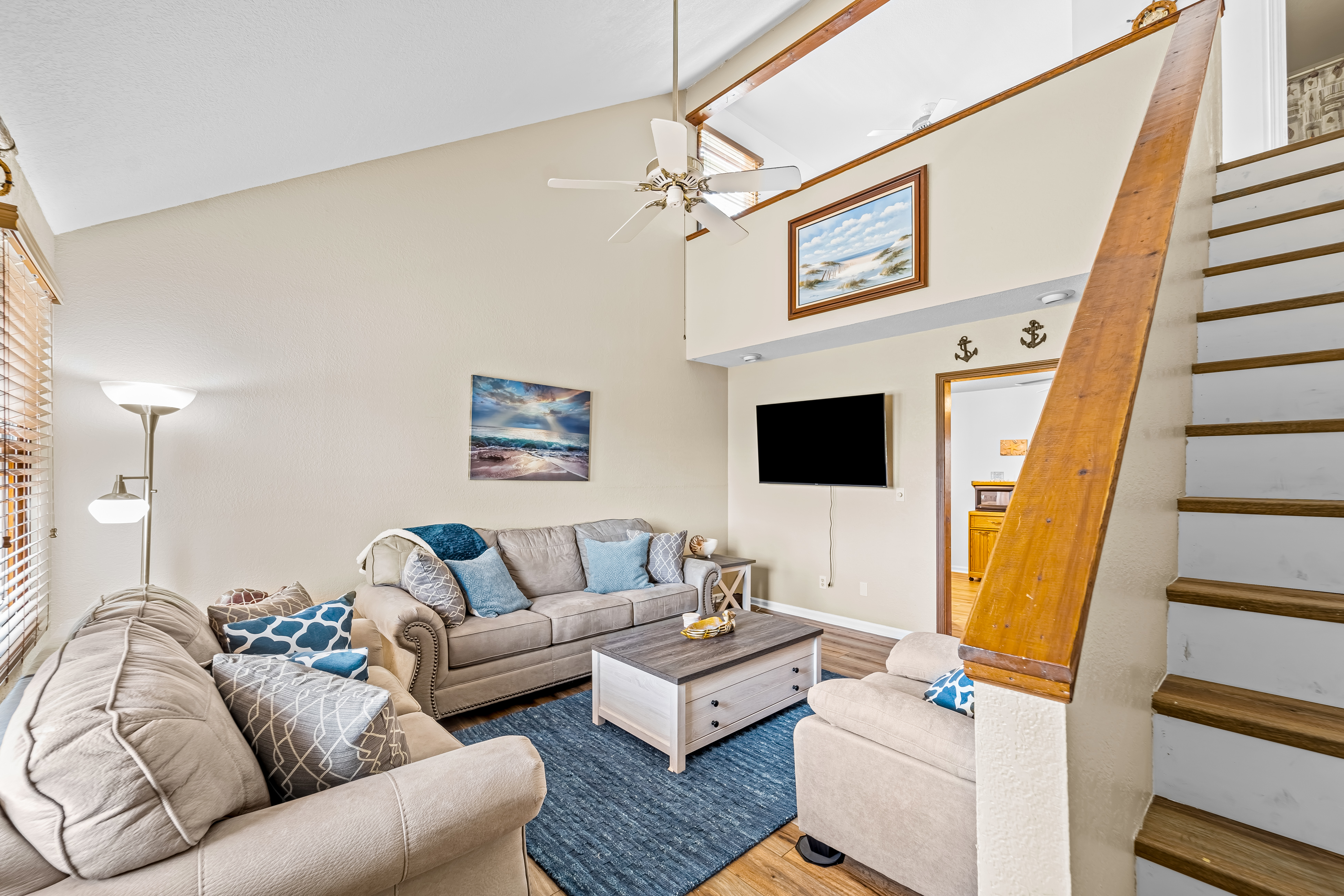 Dog-friendly home with gas grill, arcade machine, deck, & TV - close to ocean