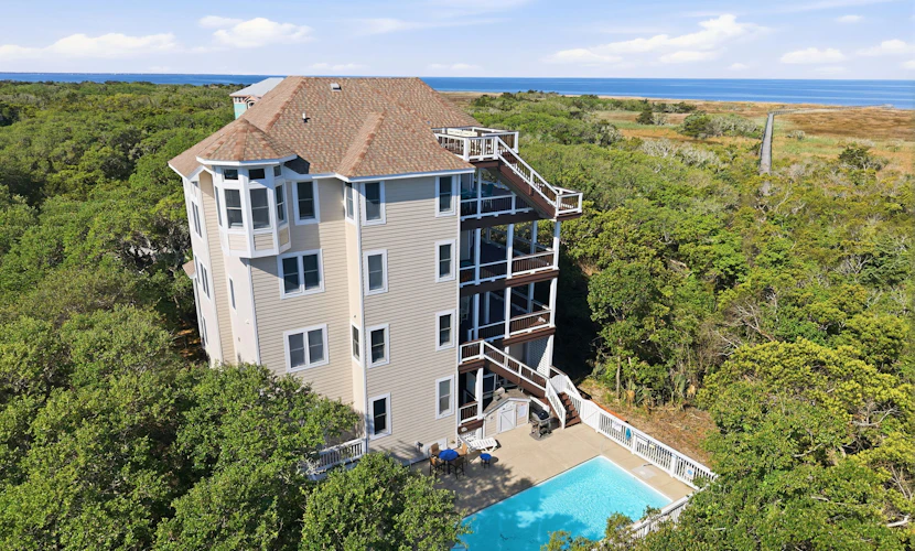 Waterfront, dog-friendly home with private pool, hot tub, pier & beach