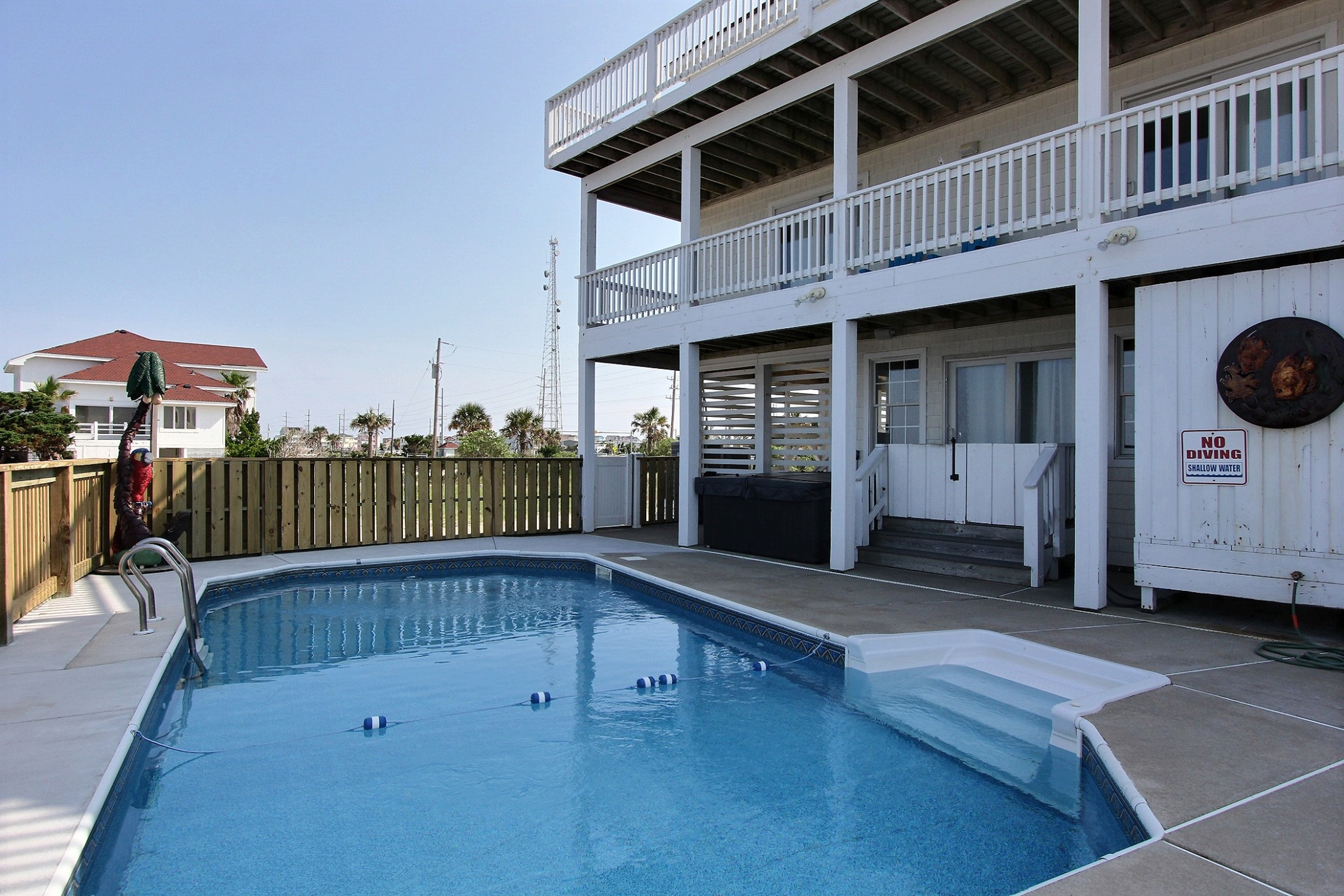 Dog-friendly waterfront house with private pool, hot tub, ocean views & AC