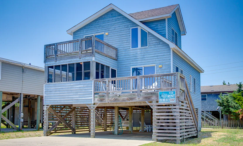 Cape Joy 332: Lovely home 5 lots from beach w/screened porch