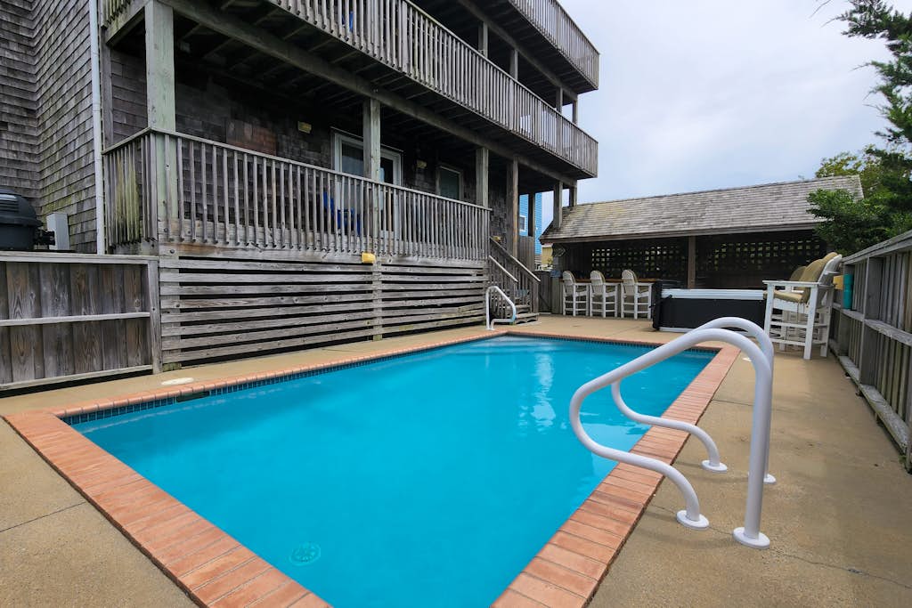 Home with private pool, hot tub, W/D, & central AC