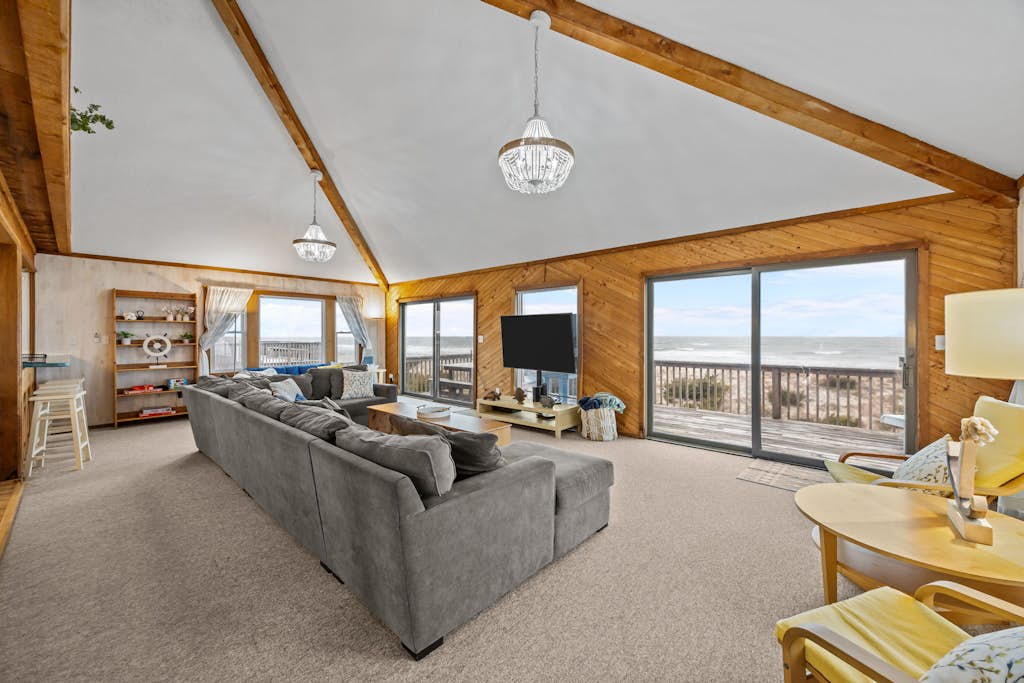 Dune it Right 529: Oceanfront w/private boardwalk, pool, hot tub