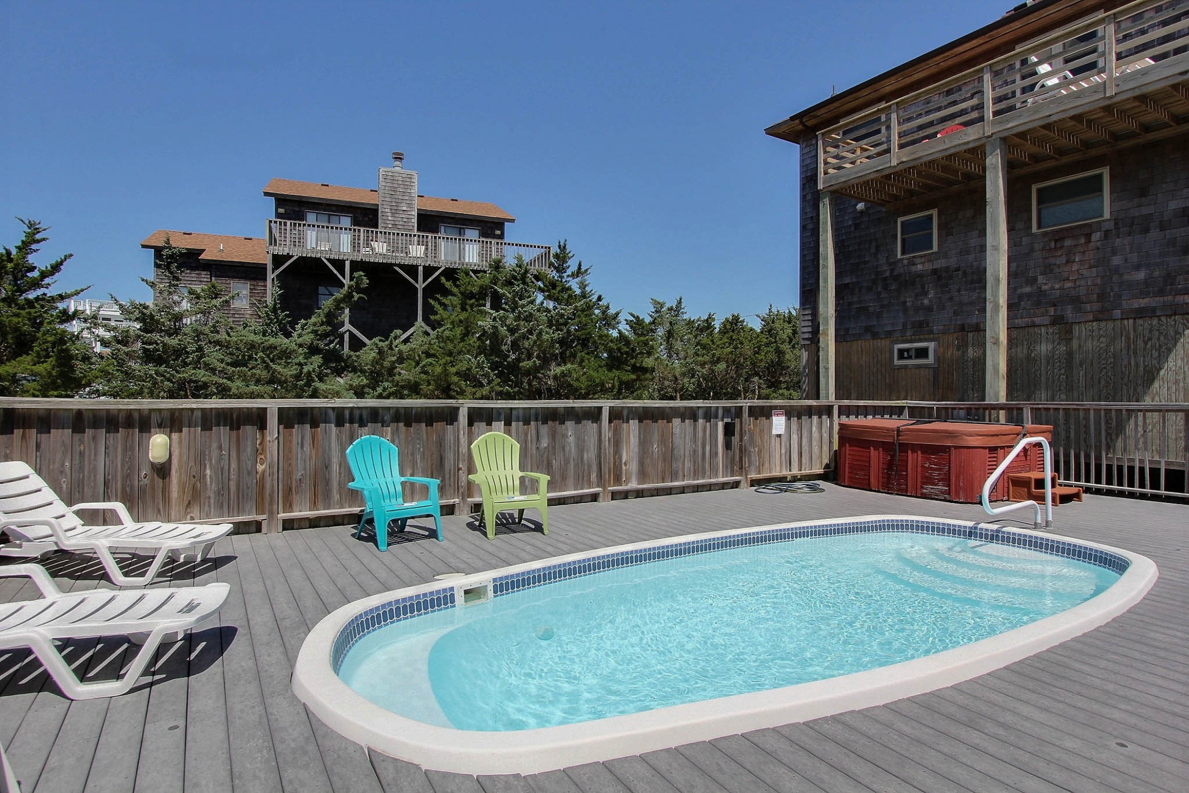 Dog-friendly home with private pool, hot tub, & central AC