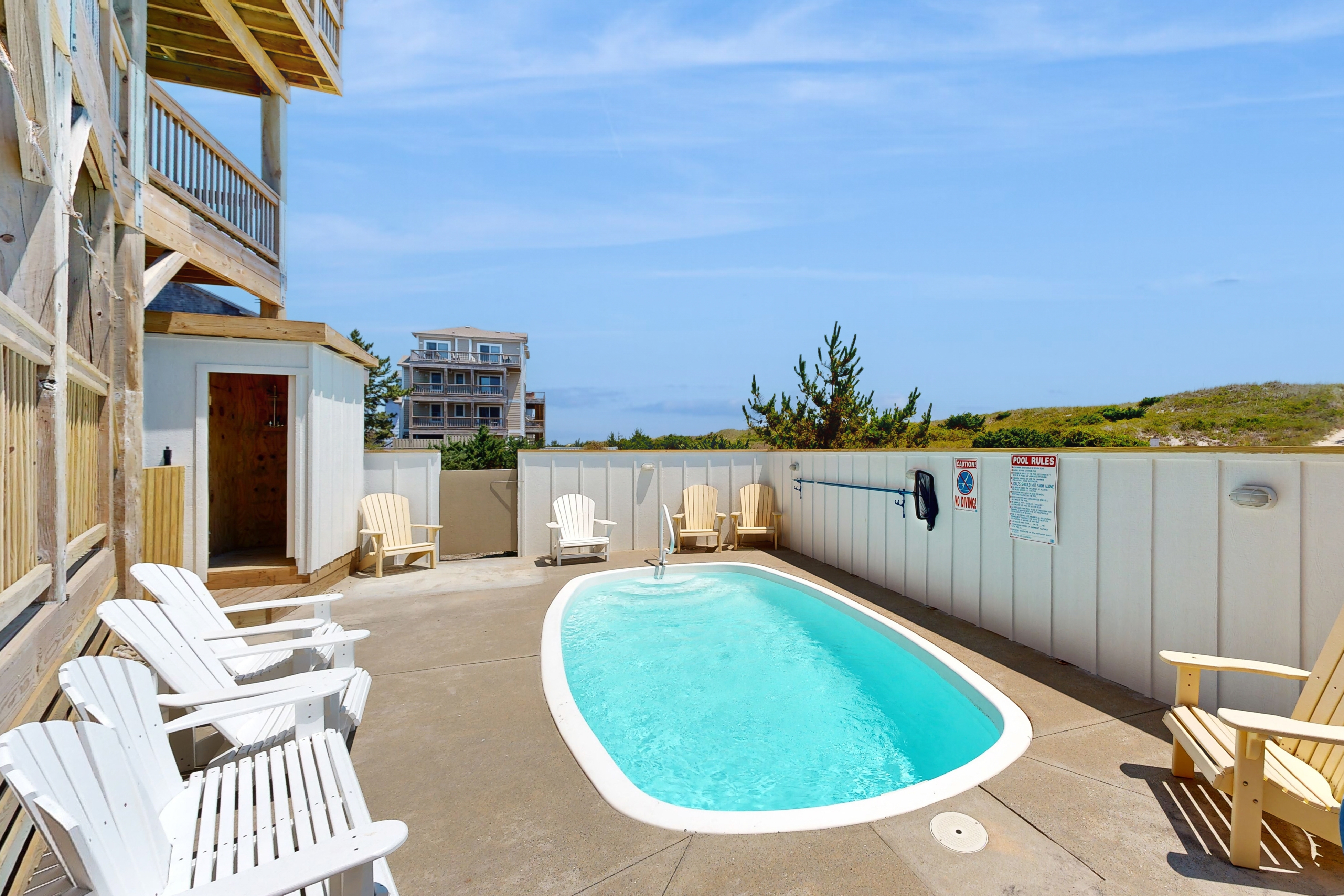 Oceanfront, dog-friendly house with private hot tub, pool, AC, & lovely views