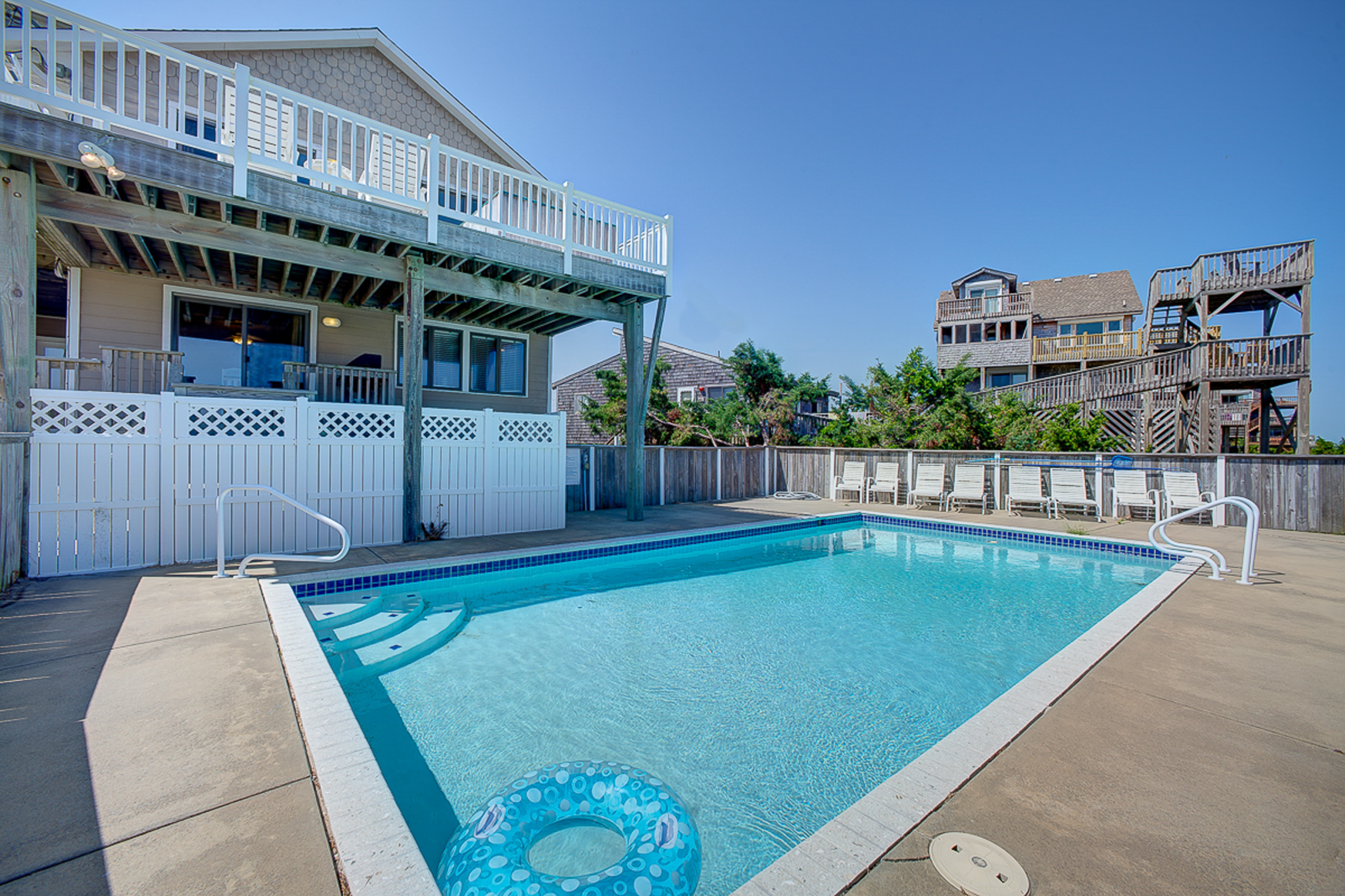 Luxury beach home with beach view, private hot tub, & fireplace