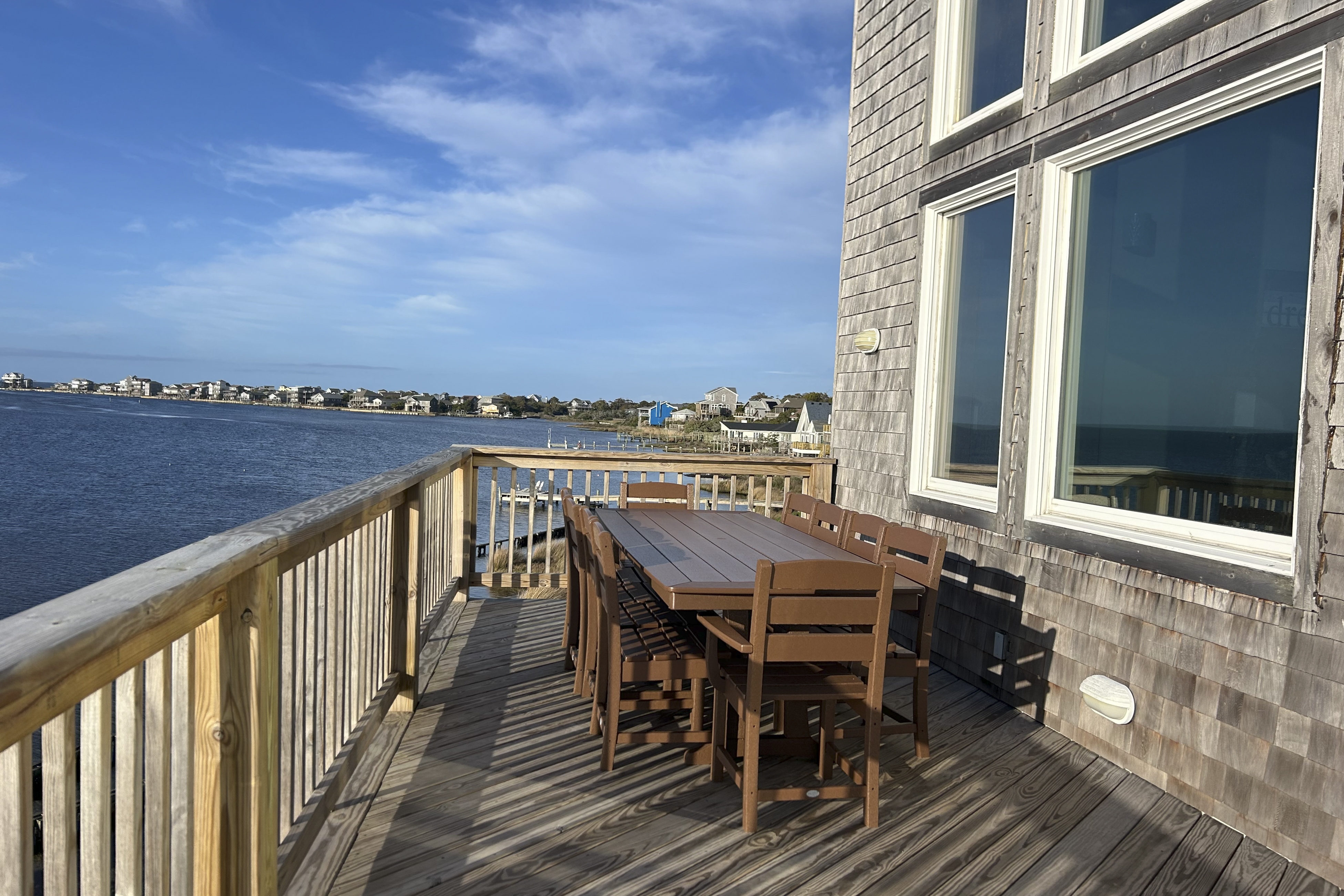 Spacious soundfront home with amazing views, game room, & hot tub