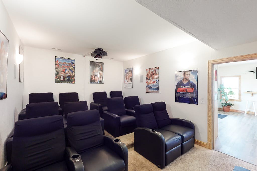 Lakefront, dog-friendly home with W/D, private pool & hot tub - close to beach