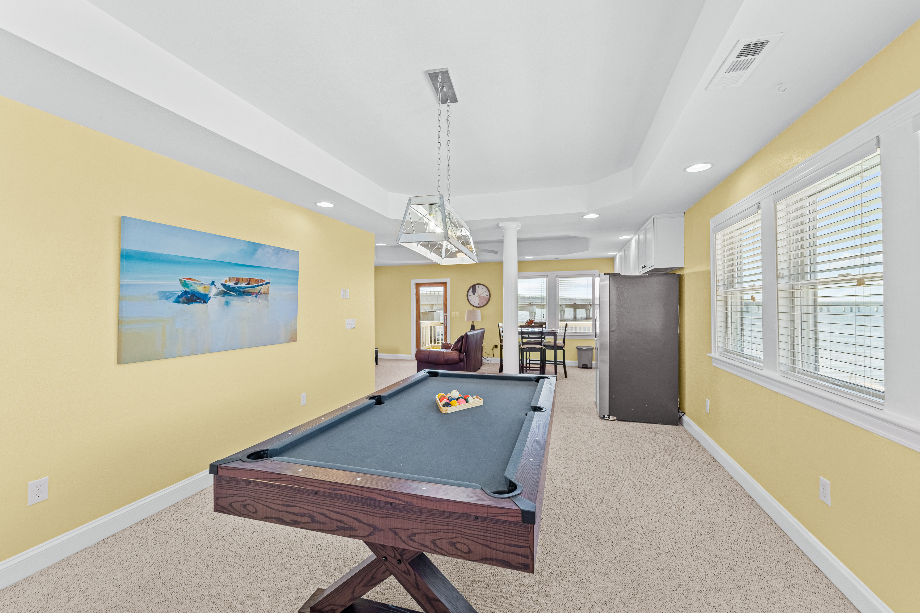 Sound-front home with private pool, hot tub, grill, outdoor shower, & water views