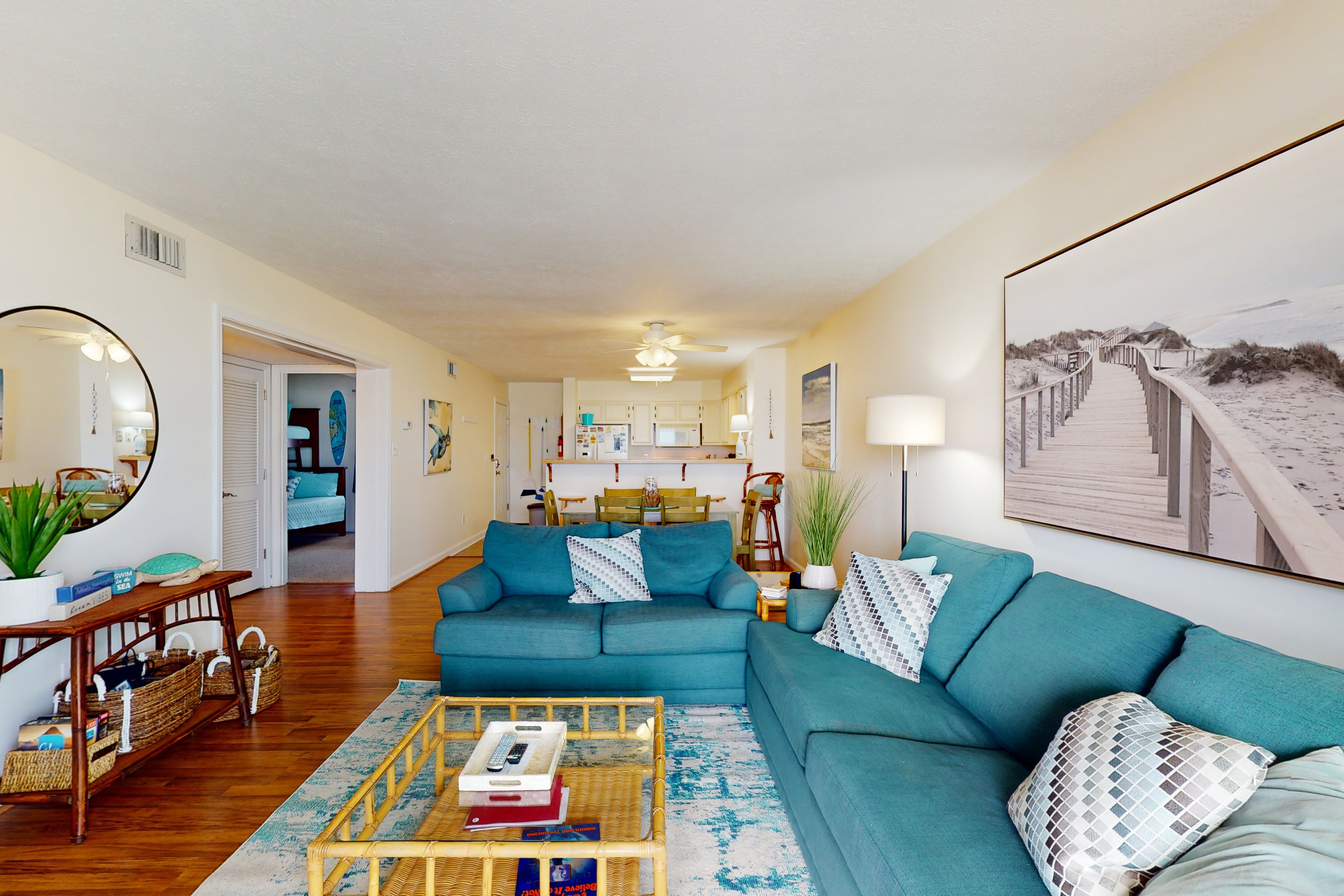 Oceanfront condo with outdoor pool, W/D BBQ, and balcony