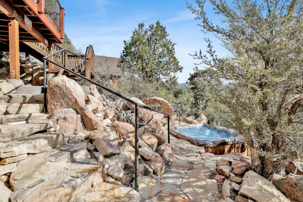 View On the Rocks | Scenic Mountain Oasis with Hot Tub, Fire Pit and Game Room