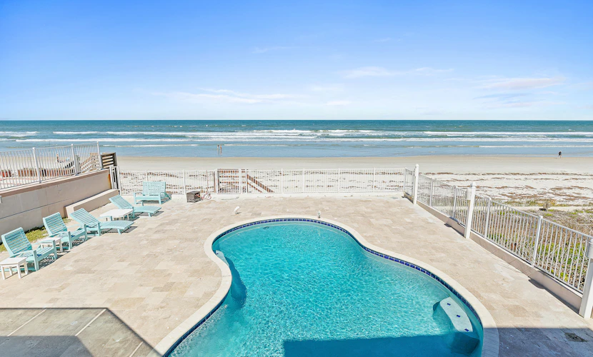 Beachfront Escape w/ Private Pool & Deck | Ocean Views & Beach Access