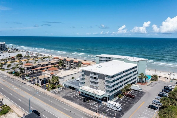 Beachfront Studio with Balcony & Pool – Walk to Boardwalk Fun