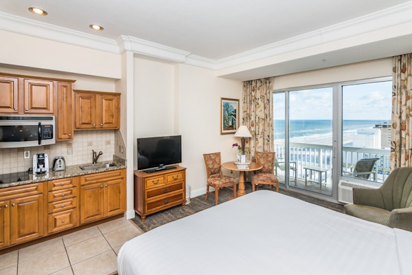 Oceanfront Studio at Resort | Balcony Views, Pool, Walk to Shops